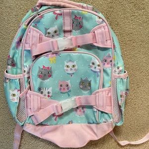 Kids backpack. Cat design.